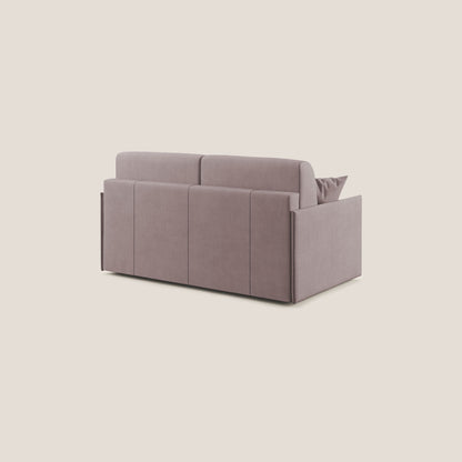 Evans Divano letto in morbido tessuto impermeabile T02 rosa