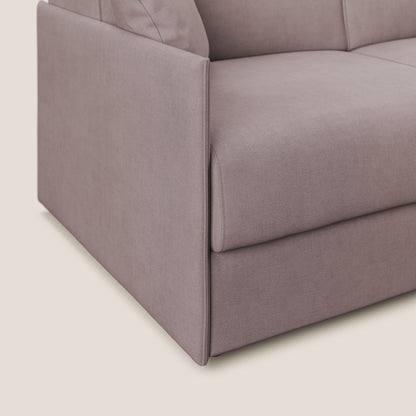 Evans Divano letto in morbido tessuto impermeabile T02 rosa