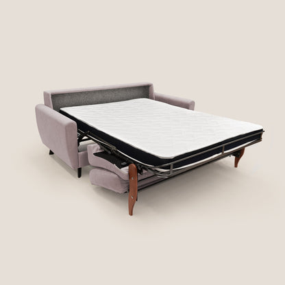 Callisto Divano letto matrimoniale in tessuto morbido impermeabile T02 rosa