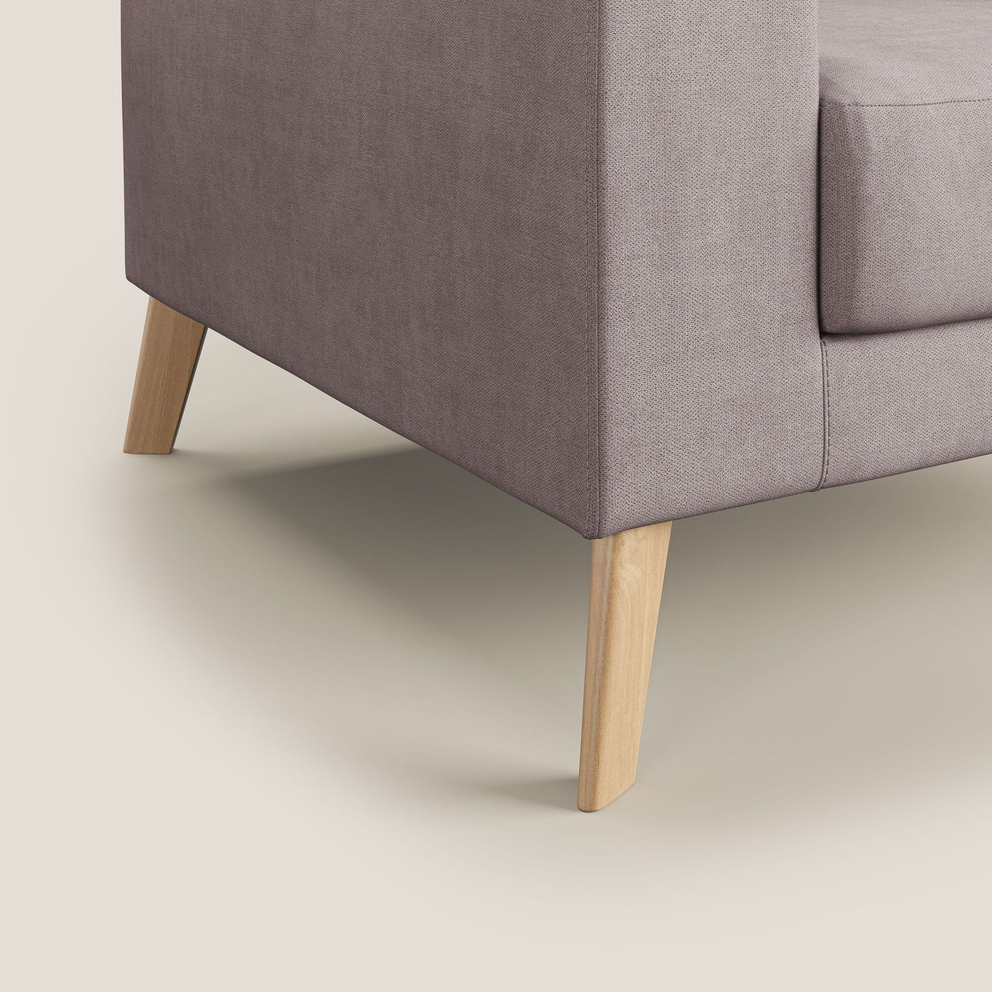 Poltroncina danese in tessuto morbido impermeabile T02 rosa