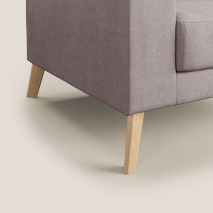 Poltroncina danese in tessuto morbido impermeabile T02 rosa