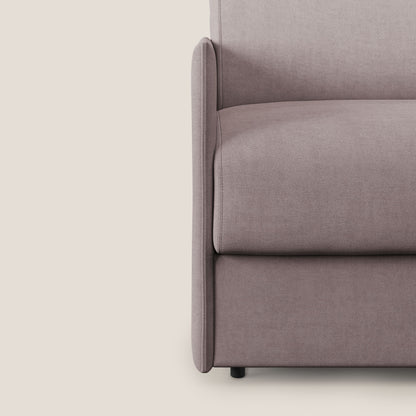 Evans poltrona letto in morbido tessuto impermeabile T02 rosa