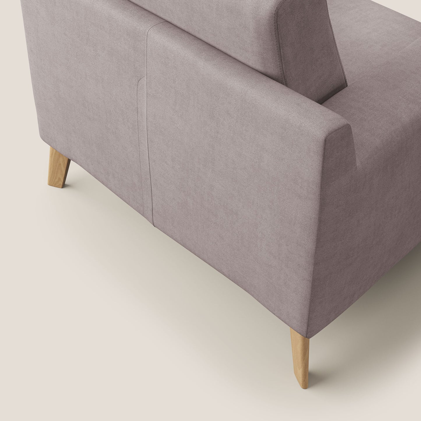 Poltroncina danese in tessuto morbido impermeabile T02 rosa