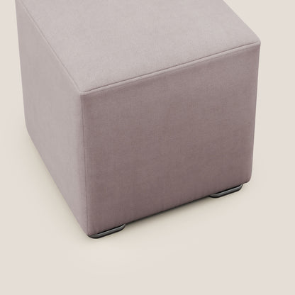 Pouf cubo in tessuto morbido impermeabile T02 rosa