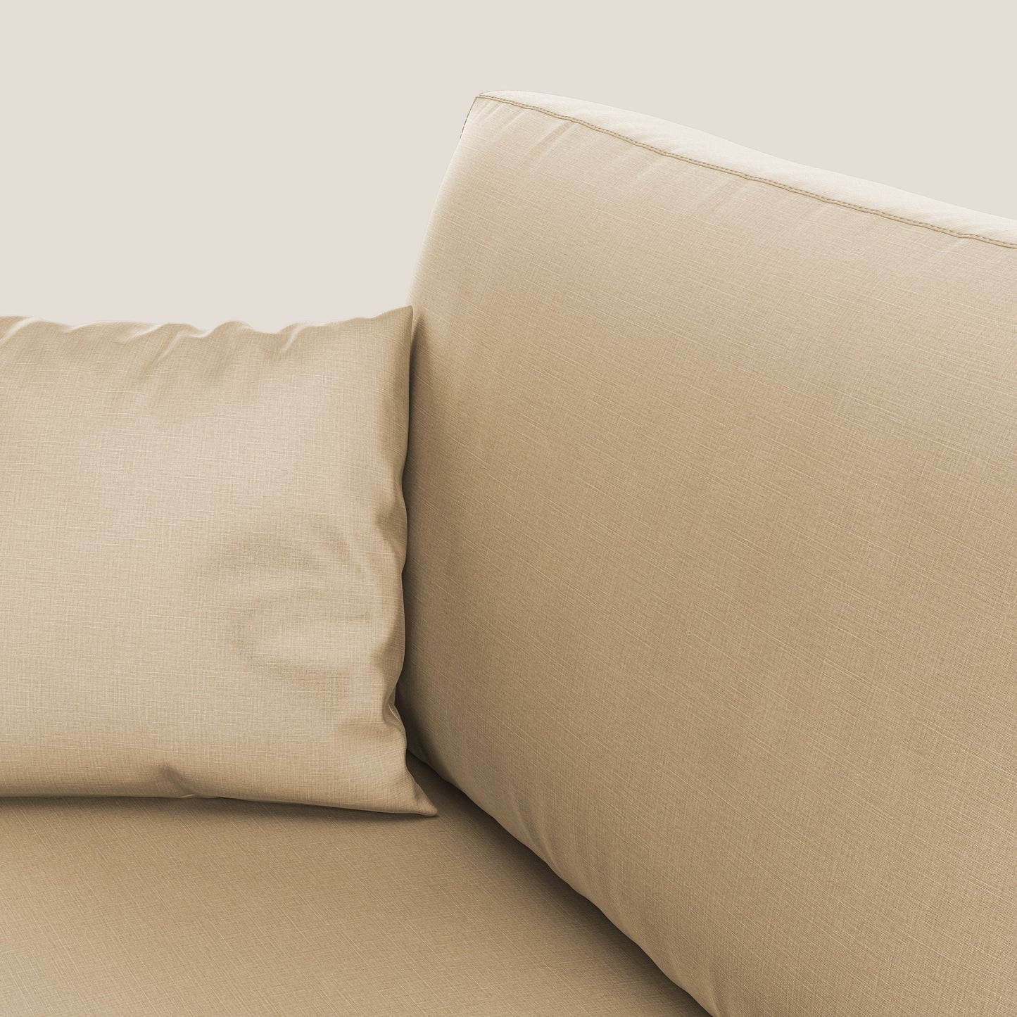 Andromeda divano letto matrimoniale in velluto morbido impermeabile T01 beige