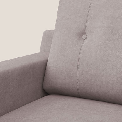 Poltroncina danese in tessuto morbido impermeabile T02 rosa