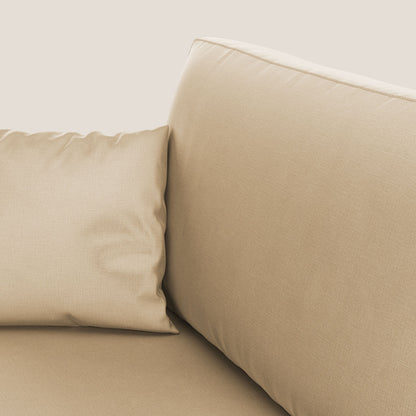 Andromeda divano letto angolare in velluto morbido impermeabile T01 beige