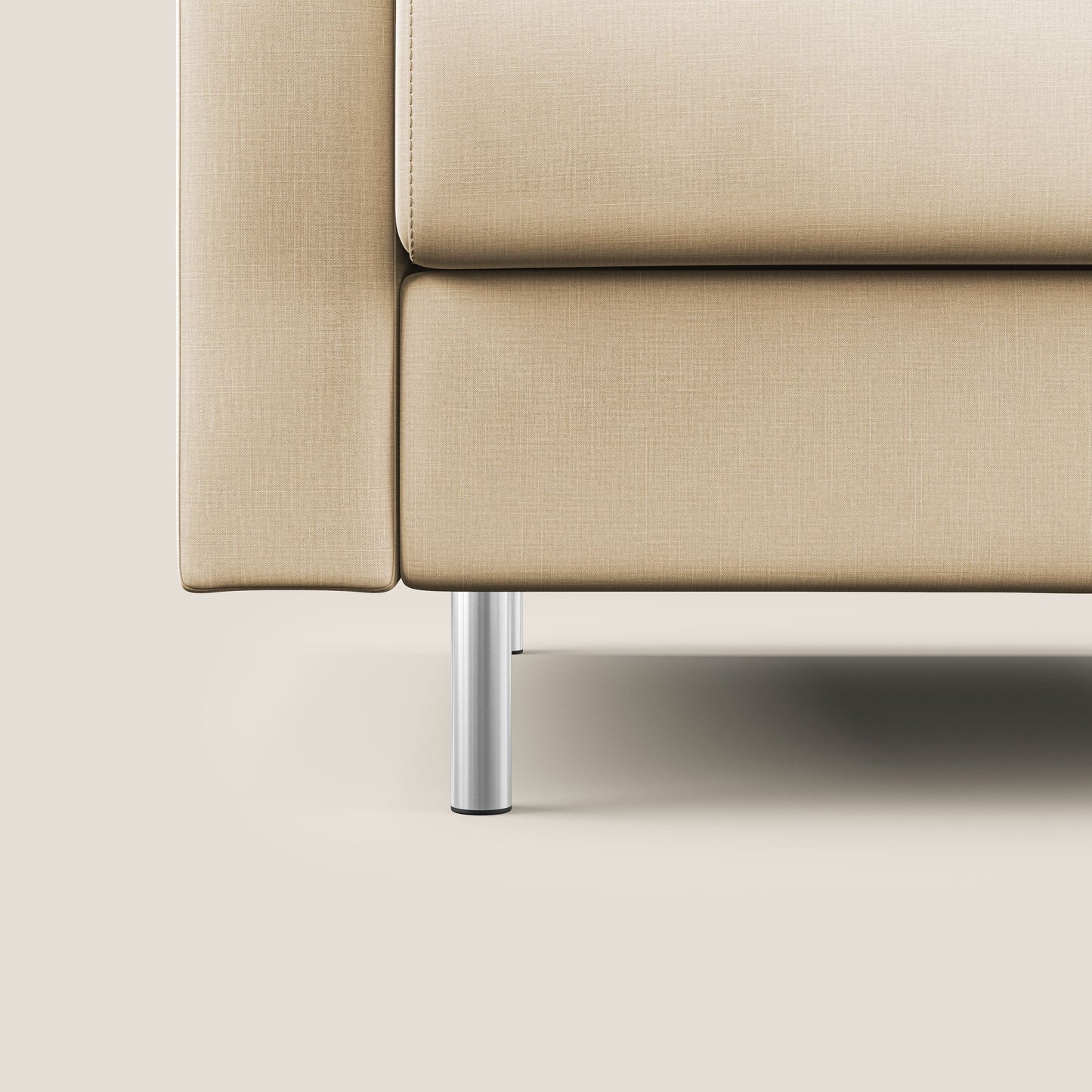 Andromeda divano letto matrimoniale in velluto morbido impermeabile T01 beige