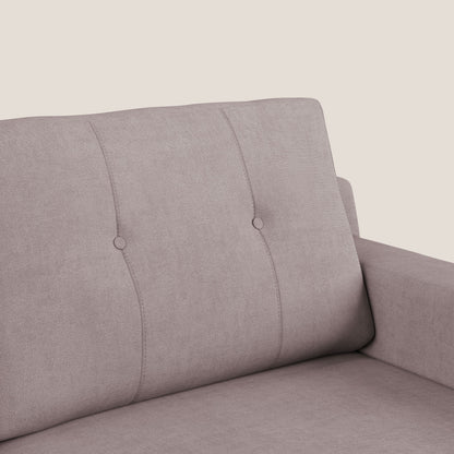 Divano danese moderno in tessuto morbido impermeabile T02 rosa