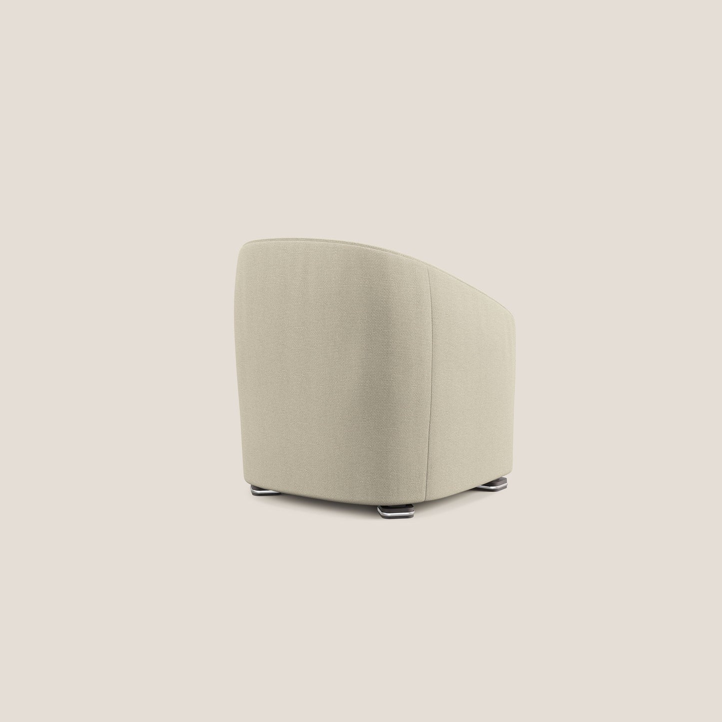 Cloe Poltroncina in tessuto smacchiabile con acqua QuickClean T08 panna