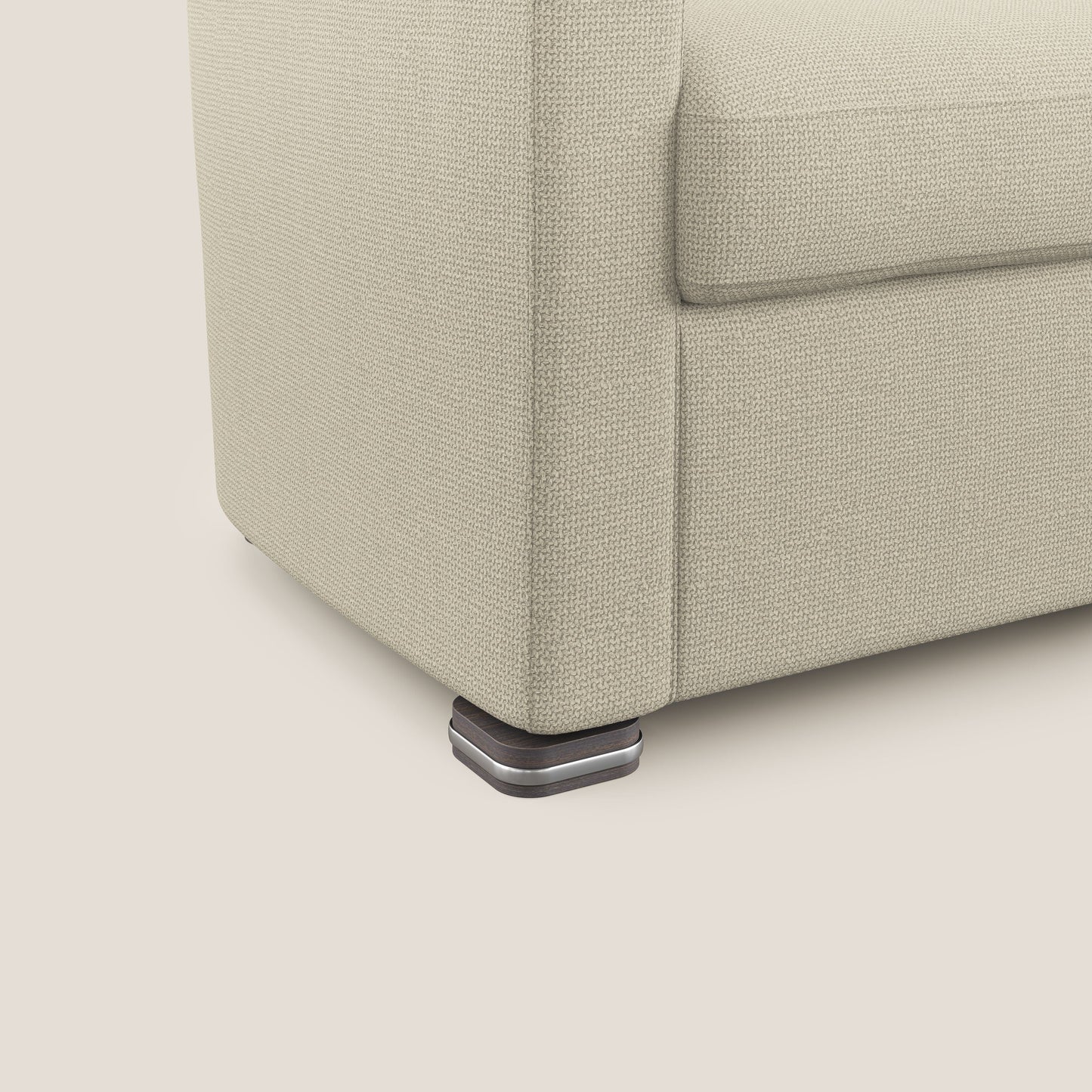 Cloe Poltroncina in tessuto smacchiabile con acqua QuickClean T08 panna