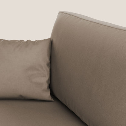 Andromeda divano letto angolare in velluto morbido impermeabile T01 marrone