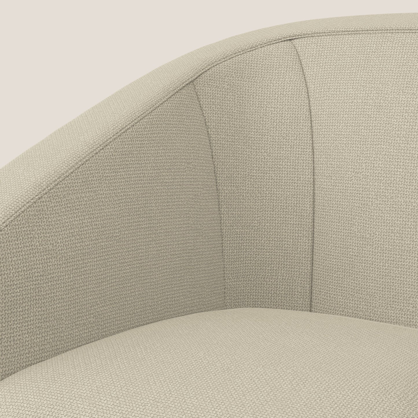 Cloe Poltroncina in tessuto smacchiabile con acqua QuickClean T08 panna