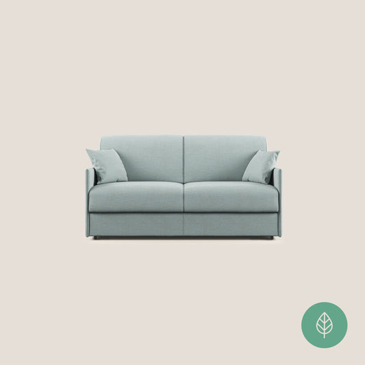 Evans Divano letto in tessuto Ecosostenibile azzurro