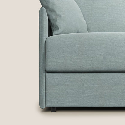 Evans Divano letto in tessuto Ecosostenibile azzurro