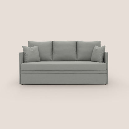 Brera Divano duplex con doppio letto in tessuto simil cotone impermeabile T13 grigio