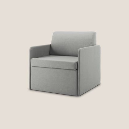 DAG Poltrona letto singolo salvaspazio in TESSUTO impermeabile T13 grigio