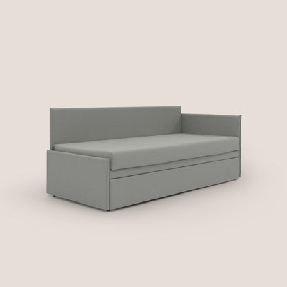 Durini Divano duplex con doppio letto in tessuto simil cotone impermeabile T13 grigio 
