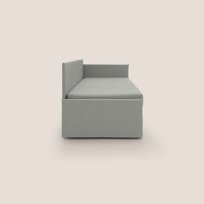 Durini Divano duplex con doppio letto in tessuto simil cotone impermeabile T13 grigio 
