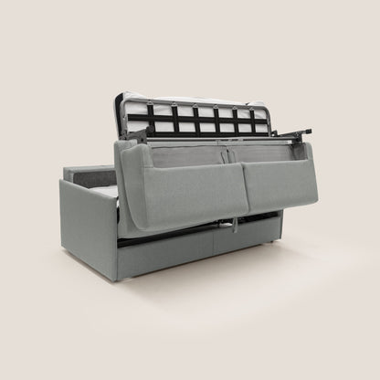 Evans Divano letto matrimoniale in tessuto impermeabile T13 grigio