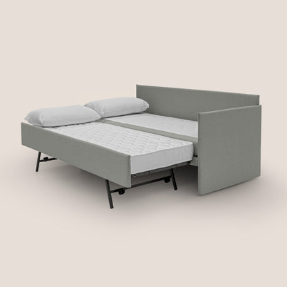 Durini Divano duplex con doppio letto in tessuto simil cotone impermeabile T13 grigio 