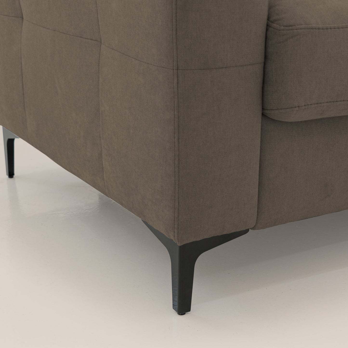 Gardenia divano letto materasso alto 18 cm con poggiatesta reclinabili e rivestimento impermeabile T02 marrone