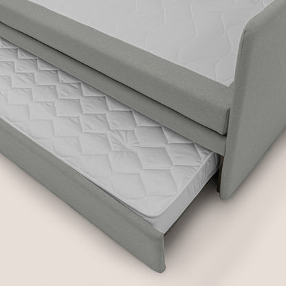 Brenta Divano duplex con doppio letto in tessuto simil cotone impermeabile T13 grigio 