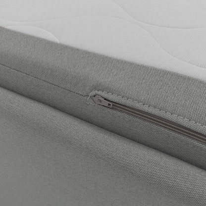 Durini Divano duplex con doppio letto in tessuto simil cotone impermeabile T13 grigio 