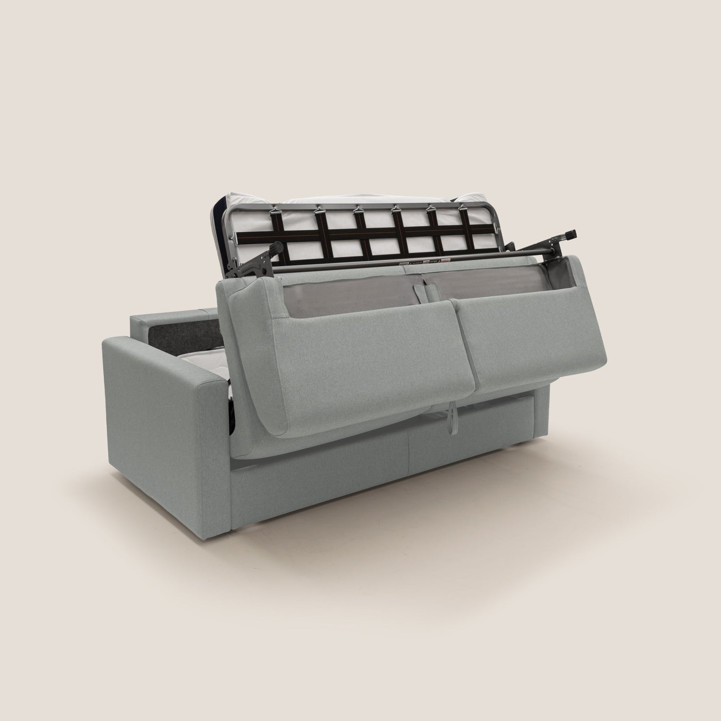 Chris Divano letto matrimoniale in tessuto impermeabile T13 grigio