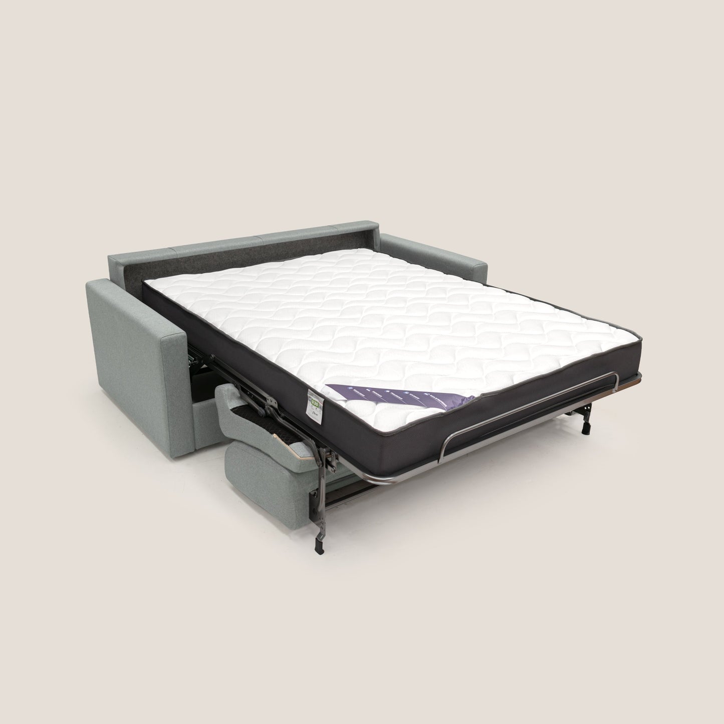 Chris Divano letto matrimoniale in tessuto impermeabile T13 grigio