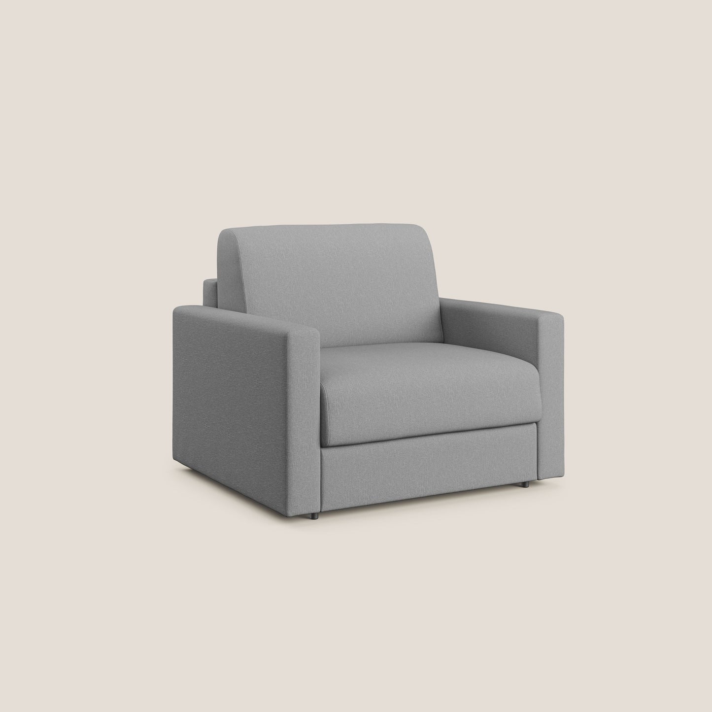 Chris poltrona letto in tessuto impermeabile T13 grigio