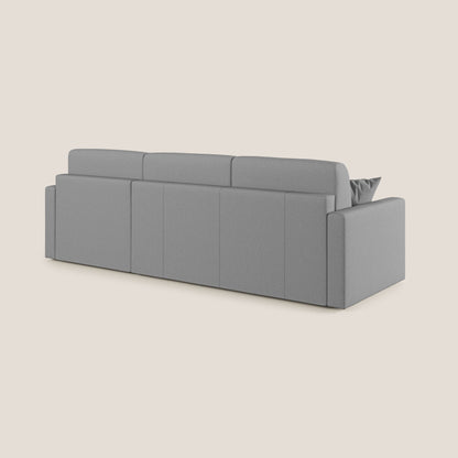 Chris Divano letto angolare 5 posti in tessuto impermeabile T13 grigio