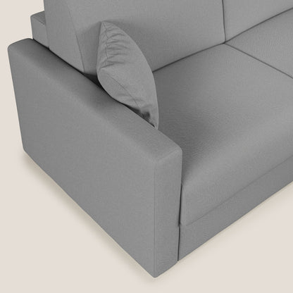 Chris Divano letto angolare 5 posti in tessuto impermeabile T13 grigio