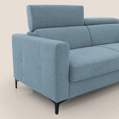 Gardenia divano letto materasso alto 18 cm con poggiatesta reclinabili e rivestimento impermeabile T02 carta da zucchero