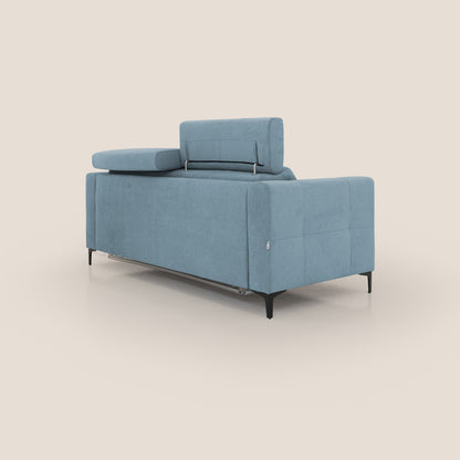 Gardenia divano letto materasso alto 18 cm con poggiatesta reclinabili e rivestimento impermeabile T02 carta da zucchero