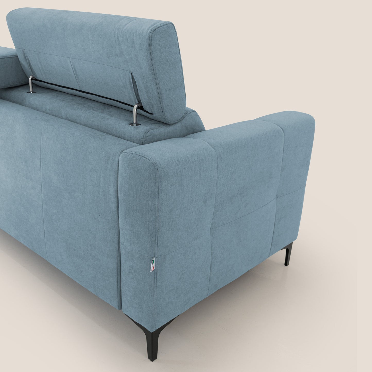 Gardenia divano letto materasso alto 18 cm con poggiatesta reclinabili e rivestimento impermeabile T02 carta da zucchero