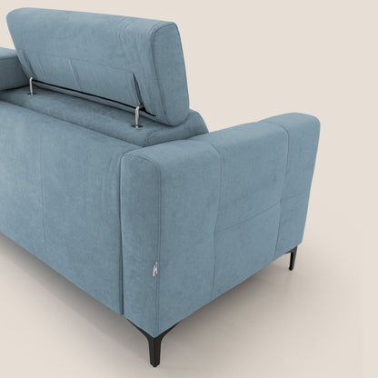 Gardenia divano letto materasso alto 18 cm con poggiatesta reclinabili e rivestimento impermeabile T02 carta da zucchero