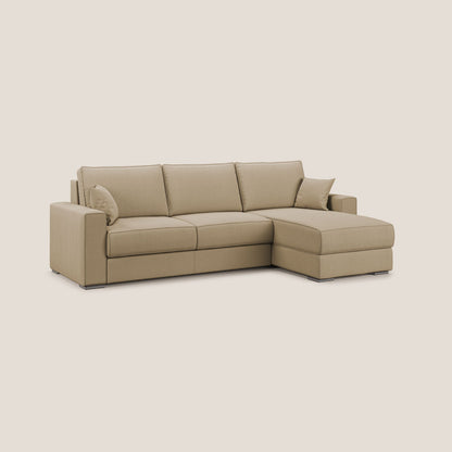 Dream Divano letto angolare in tessuto smacchiabile T05 beige 