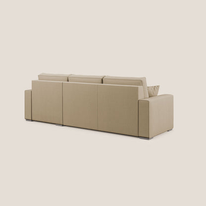 Dream Divano letto angolare in tessuto smacchiabile T05 beige 