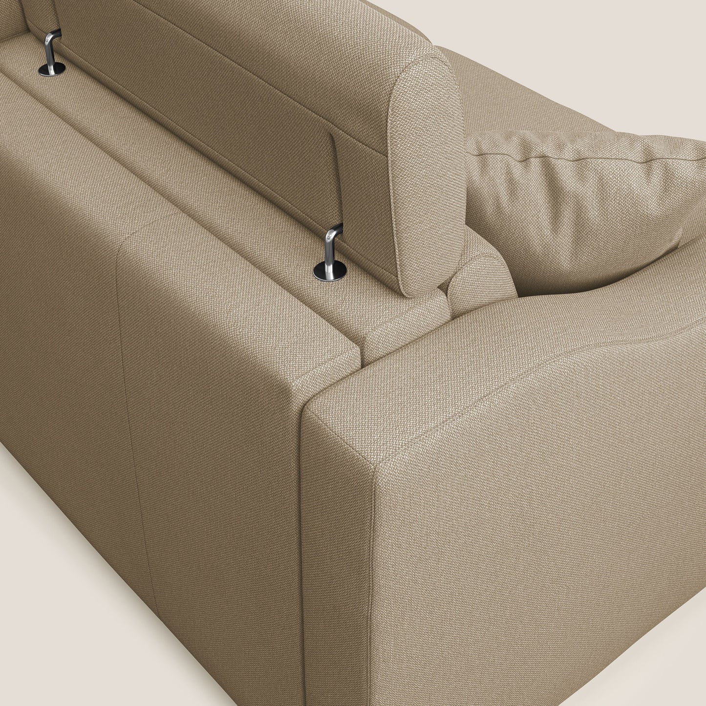 Divano letto matrimoniale Amber in tessuto smacchiabile T05