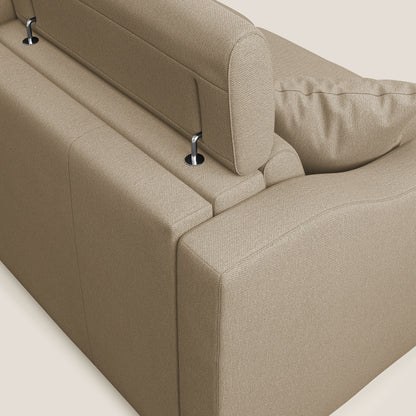 Divano letto matrimoniale Amber in tessuto smacchiabile T05