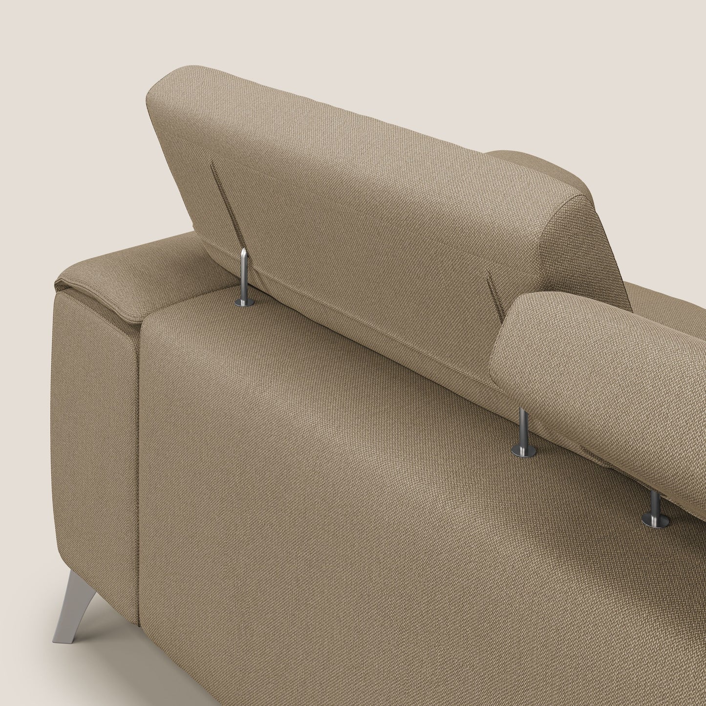 Divano Fusion con 3 sedute allungabili in tessuto smacchiabile T05 beige