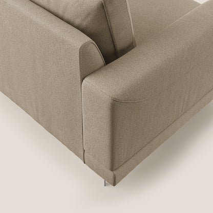 Dorian poltrona moderna in tessuto smacchiabile T05 beige