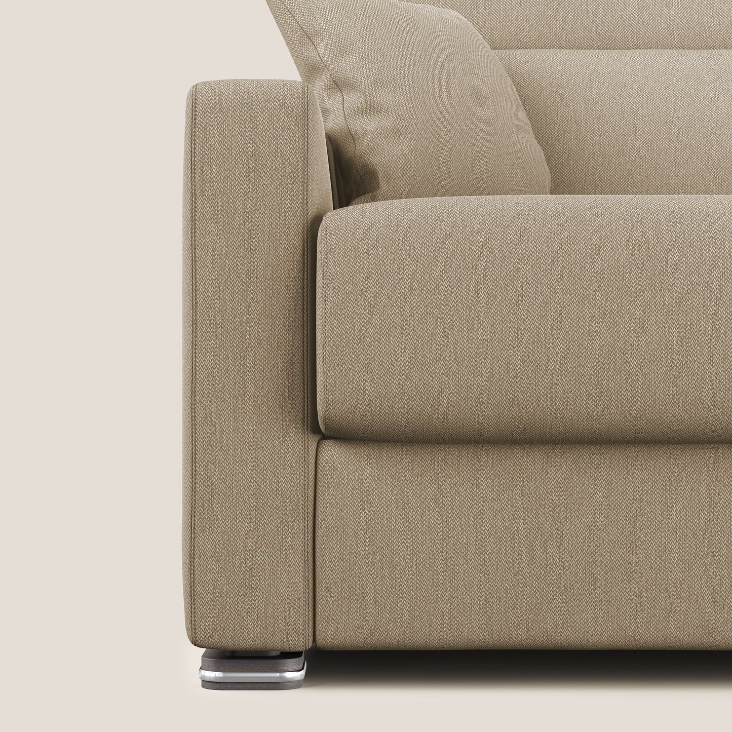 Divano letto matrimoniale Amber in tessuto smacchiabile T05