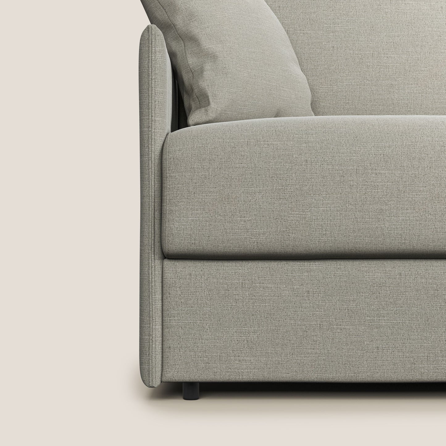 Evans Divano letto in tessuto ecosostenibile lino