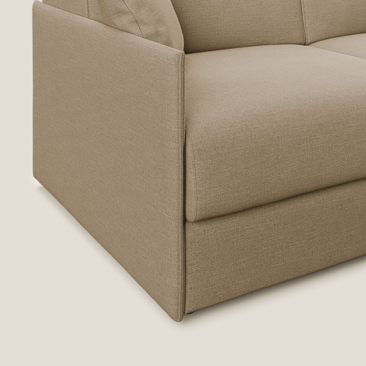 Evans Divano letto in tessuto Ecosostenibile beige