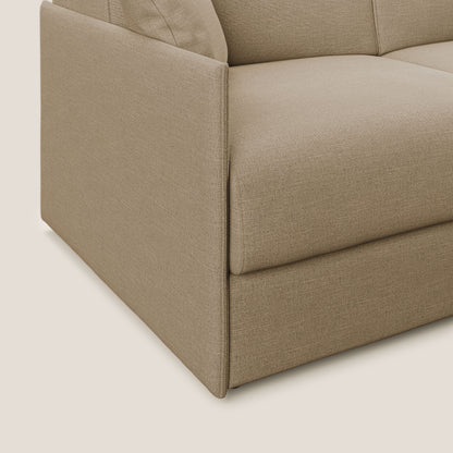 Evans Divano letto in tessuto Ecosostenibile beige