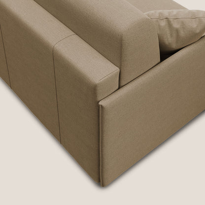 Evans Divano letto in tessuto Ecosostenibile beige