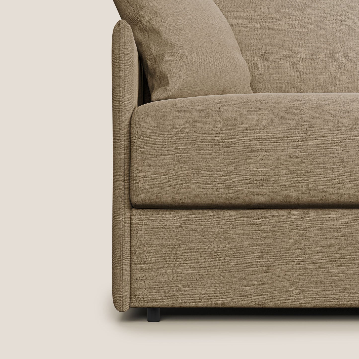 Evans Divano letto in tessuto Ecosostenibile beige