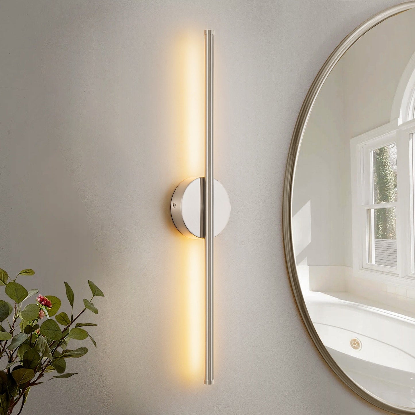 1-Light 23.6 in. Modern Linear Dimmable Integrated LED Bathroom Vanity Light Wall Sconce